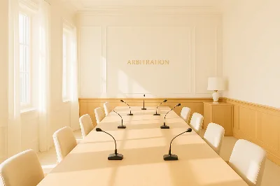 International arbitration hearing room