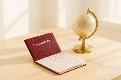 Passport with entry stamps — immigration law services